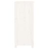vidaXL Aparador 70x35x80 cm madeira de pinho maci&ccedil;a branco