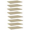 vidaXL Prateleiras estante 8pcs 40x30x1,5cm contraplacado cor carvalho