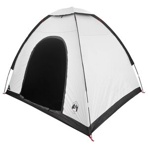 vidaXL Barraca de Camping 2 pessoa Branco Blackout Acier P/Taffeta