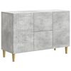 vidaXL Buffet Cinzento Cimento 89 x 34,5 x 60 cm Derivados de Madeira