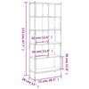 vidaXL Estante 72x28x172 cm derivados de madeira cinzento sonoma