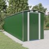 vidaXL Abrigo de jardim 192x689x223 cm a&ccedil;o galvanizado verde
