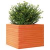vidaXL Vaso/floreira de jardim 60x60x45,5 cm pinho maci&ccedil;o castanho mel