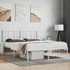 vidaXL Estrutura de cama com cabeceira 140x200 cm metal branco