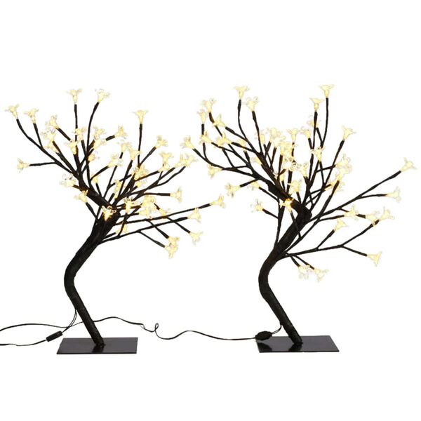 vidaXL Enfeites de F&eacute;rias Branco quente