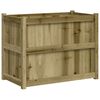 vidaXL Vaso/floreira de jardim 90x50x70 cm madeira de pinho impregnada