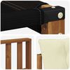 vidaXL Conjunto de Sof&aacute;s para Exterior 8 pcs Natural e Creme