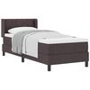 vidaXL Cama Box com almofada Manual Marrom Escuro 200 x 80 cm tecido