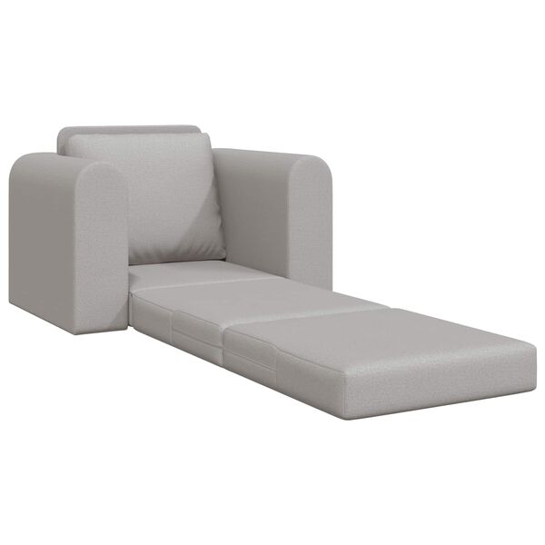 vidaXL Sof&aacute;-Cama Cinza Nuvem 98 x 71 x 83 cm tecido