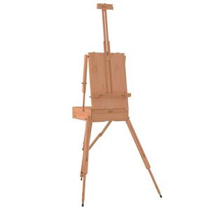 vidaXL Cavalete 81x121x173 cm madeira de faia maci&ccedil;a