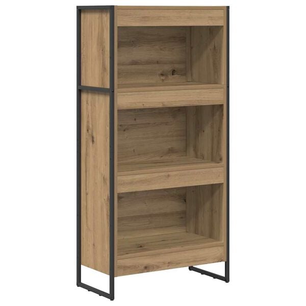 vidaXL Gabinete de Livros Carvalho Artesanal 80 x 30 x 155 cm
