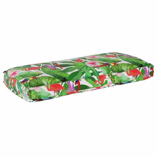 vidaXL Almofada Floral Multicolor 120 x 50 x 12 cm Tecido Oxford
