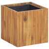 vidaXL Vaso/floreira de jardim 24,5x24,5x25 cm ac&aacute;cia maci&ccedil;a