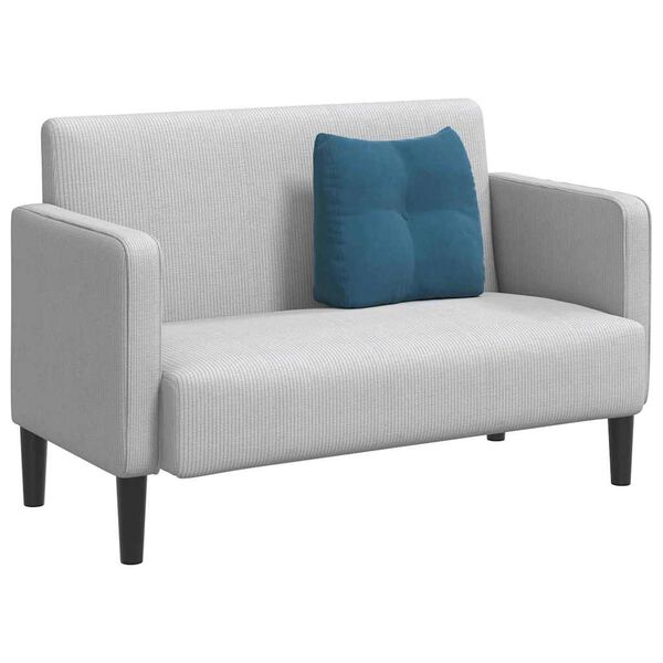 vidaXL Travesseiro para Costas Azul 45 x 24 x 50 cm Veludo