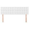 vidaXL Cabeceiras branco 144x5x78/88 cm couro artificial