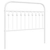 vidaXL Cabeceira de substitui&ccedil;&atilde;o 107 cm metal branco
