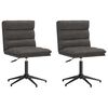 vidaXL Cadeiras de jantar 2 pcs couro artificial preto
