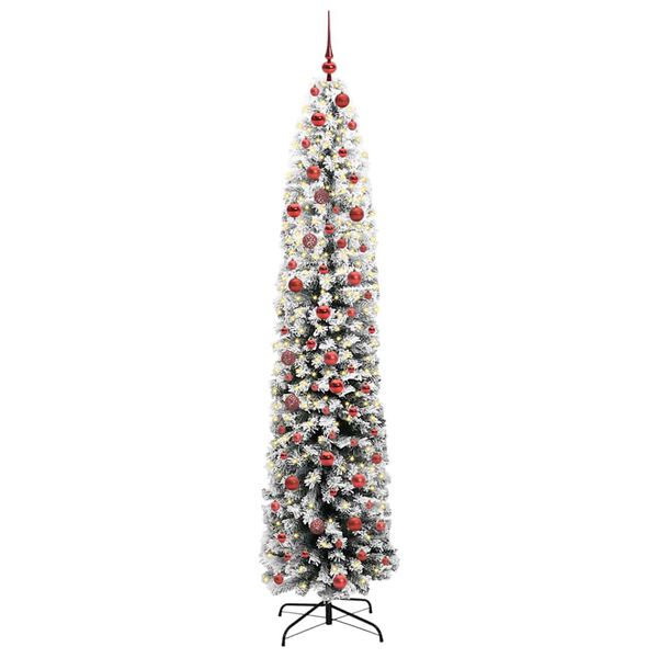 vidaXL &Aacute;rvore de Natal Artificial Verde 210 cm PVC e A&ccedil;o e Pl&aacute;stico