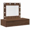 vidaXL Mesa de vestir Castanho 83 x 40 x 70 cm Derivados de Madeira