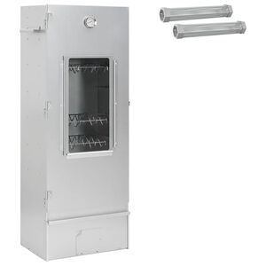 vidaXL Forno Fumador 3 unid. 44,5 x 29 x 110 cm A&ccedil;o galvanizado