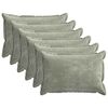 vidaXL Capa almofada 6 unid. HOUTEN Verde 50 x 70 cm Tecido Chenille