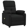 vidaXL Poltrona de massagens tecido preto
