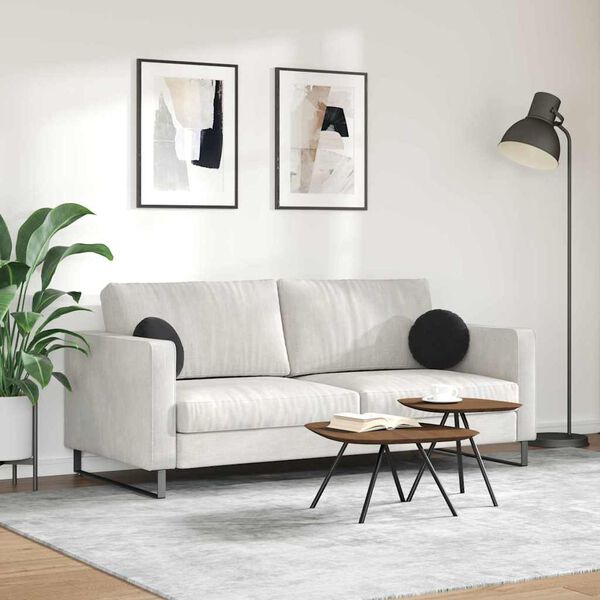 vidaXL Almofadas de Assento 2 pcs Preto &Oslash; 40 x 13 cm Veludo