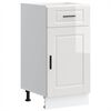 vidaXL Arm&aacute;rio base cozinha Porto derivados madeira branco brilhante