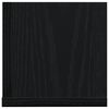 vidaXL Estantes de parede 2 pcs 75x16,5x16,5cm derivados madeira preto