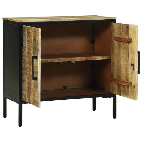 vidaXL Buffet Castanho 70 x 35 x 70 cm Madeira de mangueira maciça