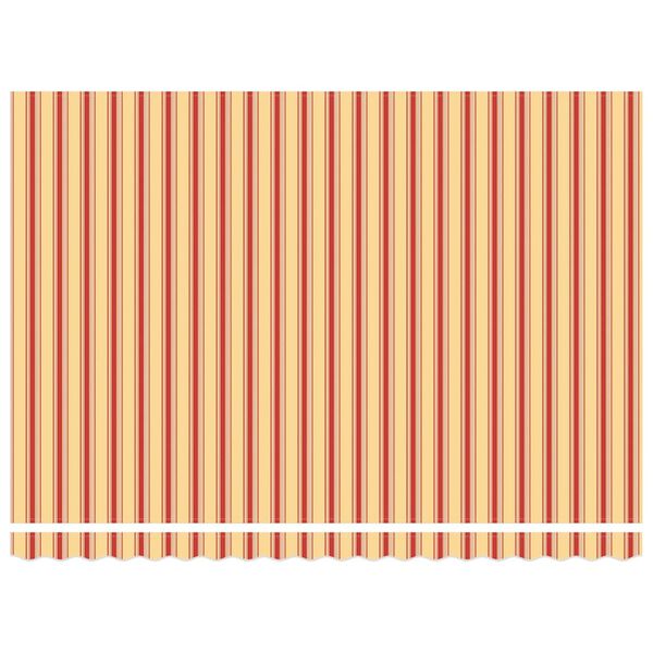 vidaXL Toldo Retr&aacute;til Manual Multicolor 450 &times; 300 cm Poli&eacute;ster e Metal