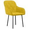 vidaXL Cadeiras de jantar 2 pcs veludo amarelo