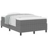 vidaXL Cama Box Cinza Claro e Branco 120 x 200 cm
