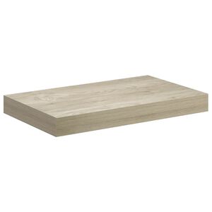 vidaXL Prateleira de parede suspensa 40x23,5x3,8 cm MDF cor carvalho