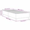 vidaXL Estrado de cama plataforma Creme 80 x 200 cm tecido