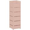 vidaXL Suporte para Guarda-chuva de chuva Rosa 15,5 x 15,5 x 49 cm A&ccedil;o