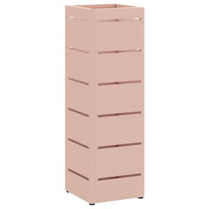 vidaXL Suporte para Guarda-chuva de chuva Rosa 15,5 x 15,5 x 49 cm A&ccedil;o