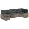 vidaXL Conjunto de Sof&aacute; de Jardim 7 unid. Cinzeto