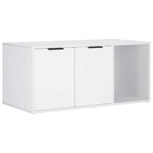 vidaXL M&oacute;vel para Gato Branco 100 x 49 x 45 cm Derivados de Madeira