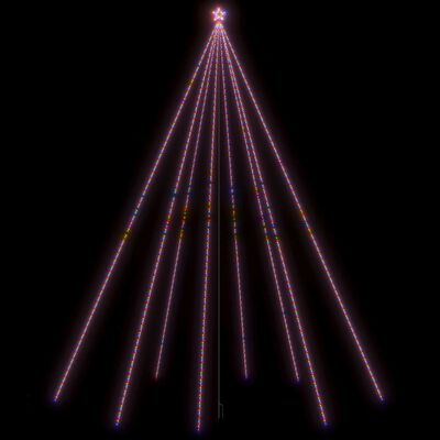 vidaXL Iluminação p/ árvore de Natal int/ext 1300 LEDs 8 m colorido