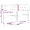 vidaXL Cabeceira estofada Cinzento-acastanhado 160 cm