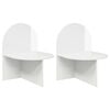 vidaXL Mesa-de-cabeceira 2 unid. Branco Brilhante 48 x 49 x 65 cm