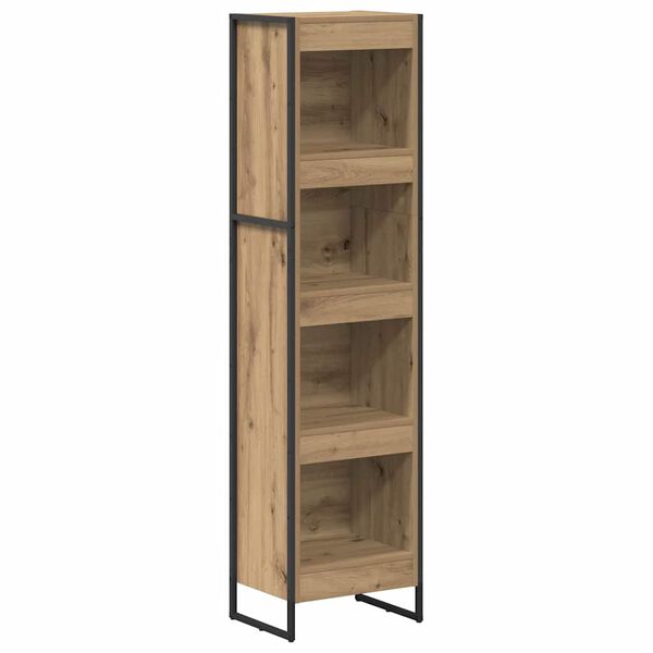 vidaXL Gabinete de Livros Carvalho Artesanal 80 x 30 x 155 cm