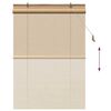 vidaXL Estores de rolo com cortinas Manual Castanho 110 x 160 cm Bambu