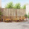 vidaXL Conjunto de Sof&aacute;s para Exterior 7 pcs Natural