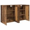 vidaXL Estante de Parede 2 pcs Madeira antiga 69,5 x 34 x 90 cm