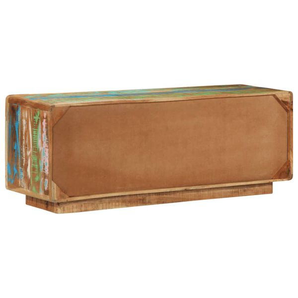 vidaXL M&oacute;vel de TV 110x30x40 cm madeira recuperada maci&ccedil;a