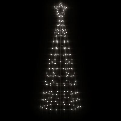 vidaXL Iluminação árvore de Natal c/ estacas 220 LED 180cm branco frio