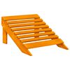 vidaXL Cadeira de jardim e otomano Adirondack 2 lugares abeto laranja