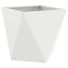vidaXL Floreira 2 pcs Branco 50 x 50 x 50 cm A&ccedil;o